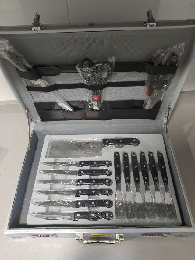 Maletín de cuchillos de cocina y utensilios de coc