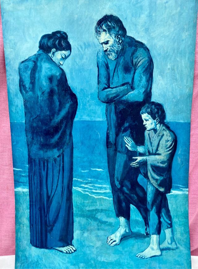 Impresión de la obra La Tragedia de Pablo Picasso