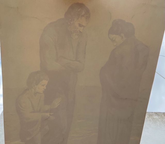 Impresión de la obra La Tragedia de Pablo Picasso