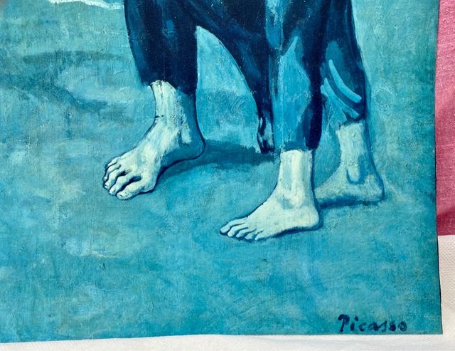 Impresión de la obra La Tragedia de Pablo Picasso