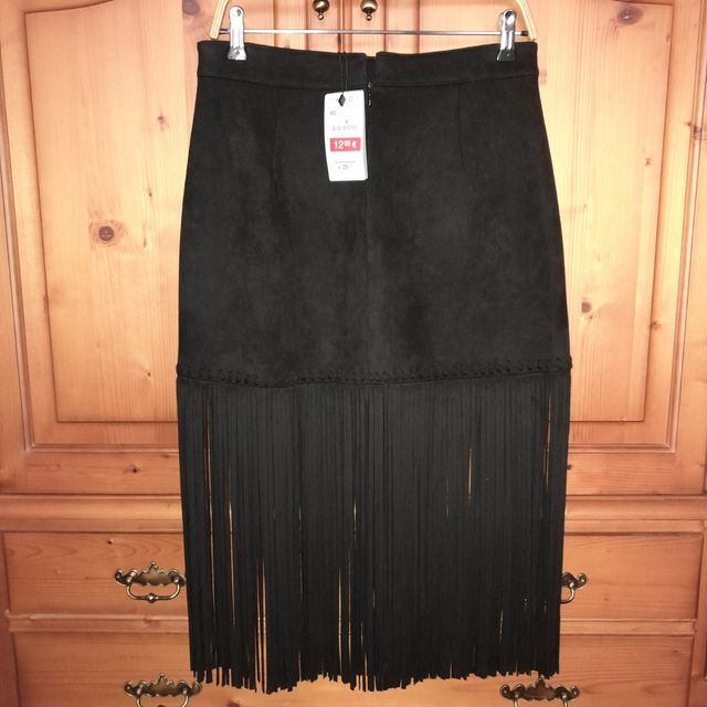 Falda imitacion ante