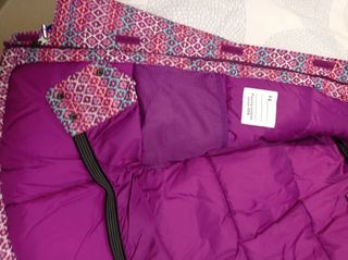 abrigo ski talla L niña