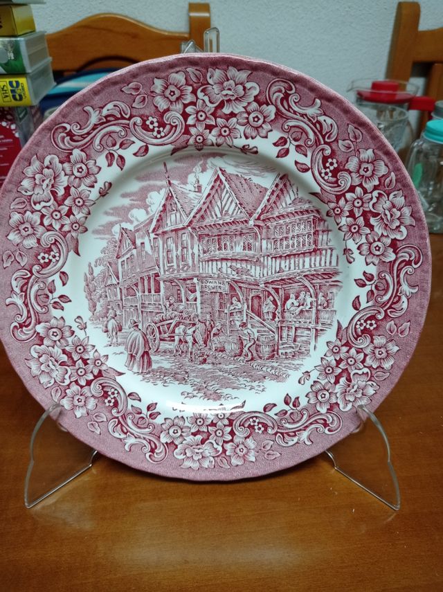 plato inglés de colección