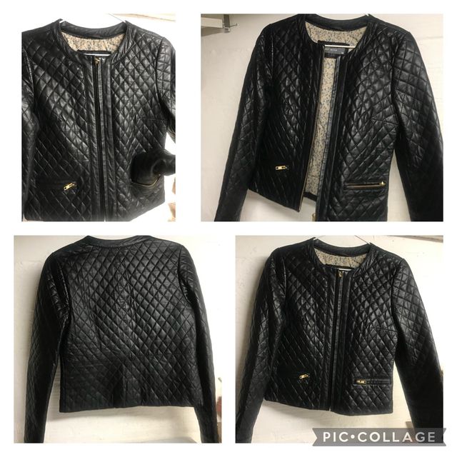 CHAQUETA PIEL EASY WEAR NEGRA T. 38