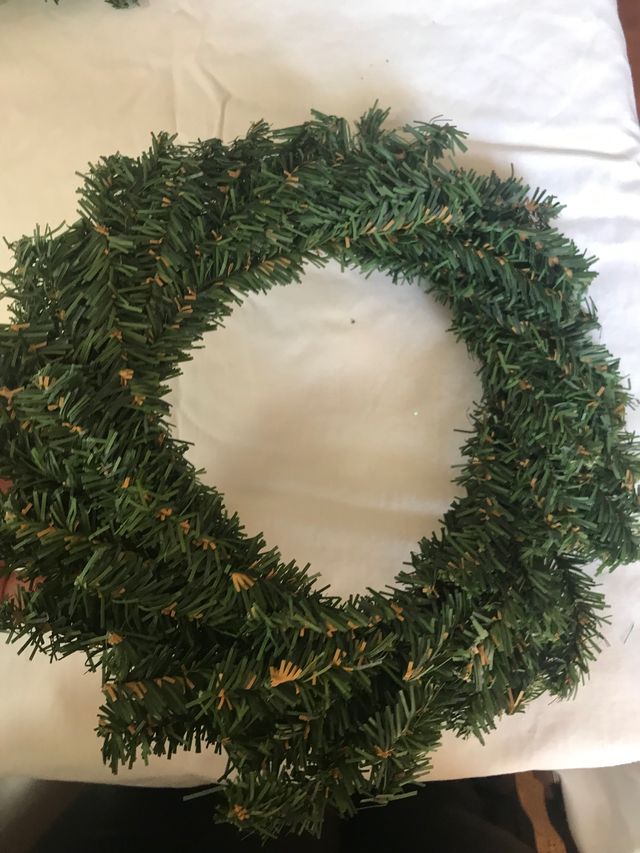 corona navidad verde nuevo!!