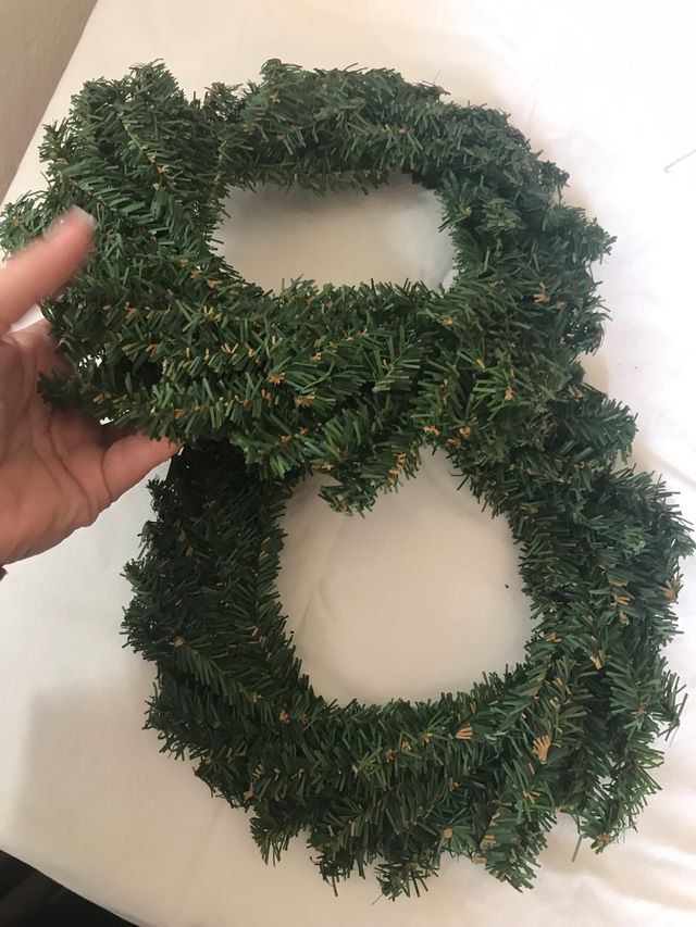 corona navidad verde nuevo!!