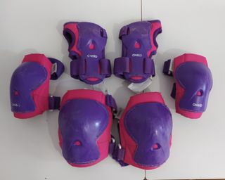 Protecciones de skate para niña