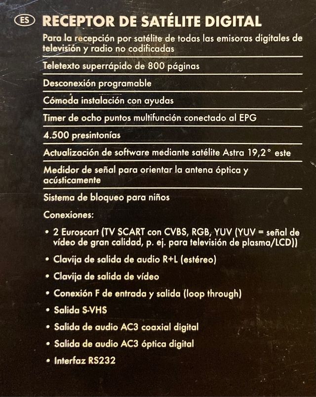 Receptor de satélite digital