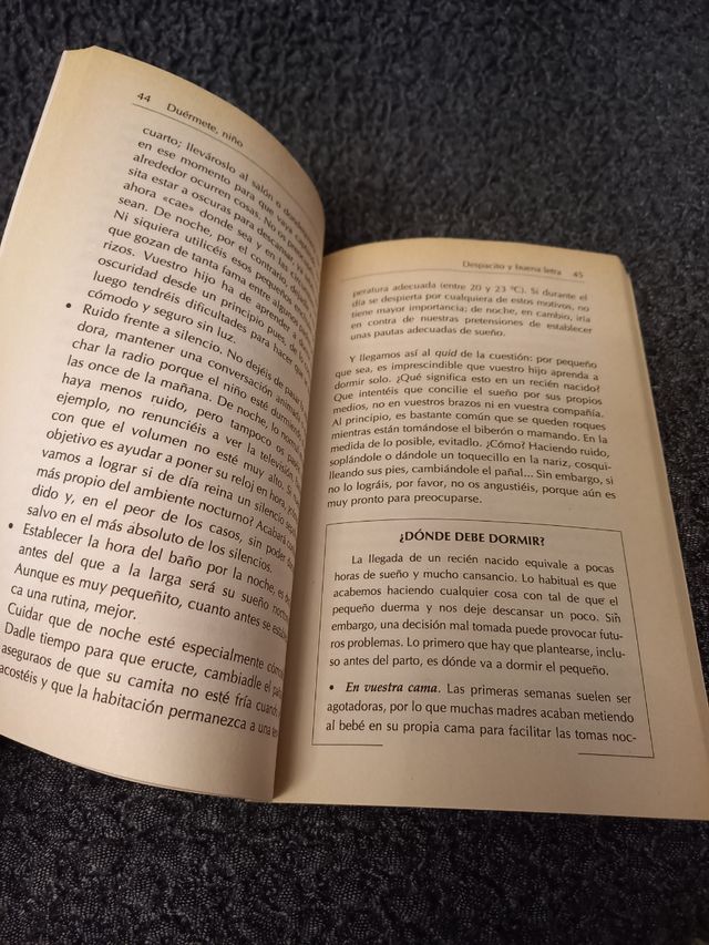 Duérmete niño, Cómo solucionar insomnio infantil