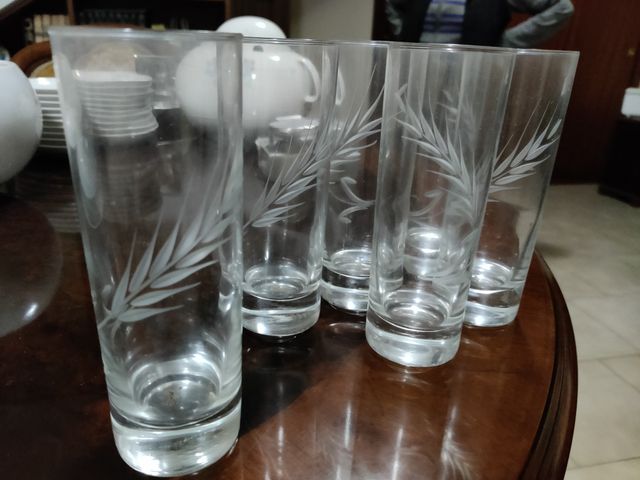 Set sei bicchieri da bibita vintage