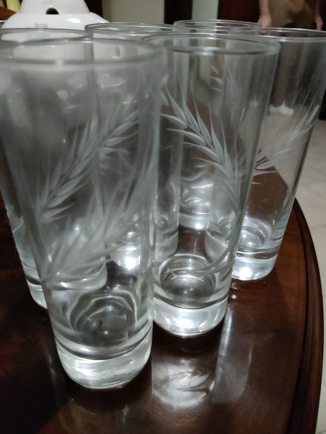 Set sei bicchieri da bibita vintage