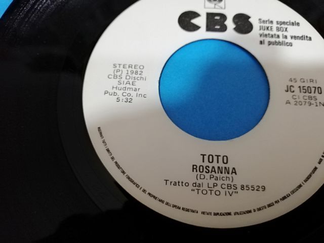 Talk Talk/Toto/Heaven 17  PROMO juckebox
