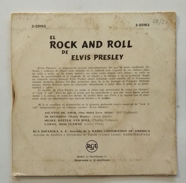 Elvis Presley - (RCA 3-20163)