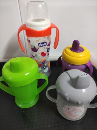 Lote vasos aprendizaje y biberon