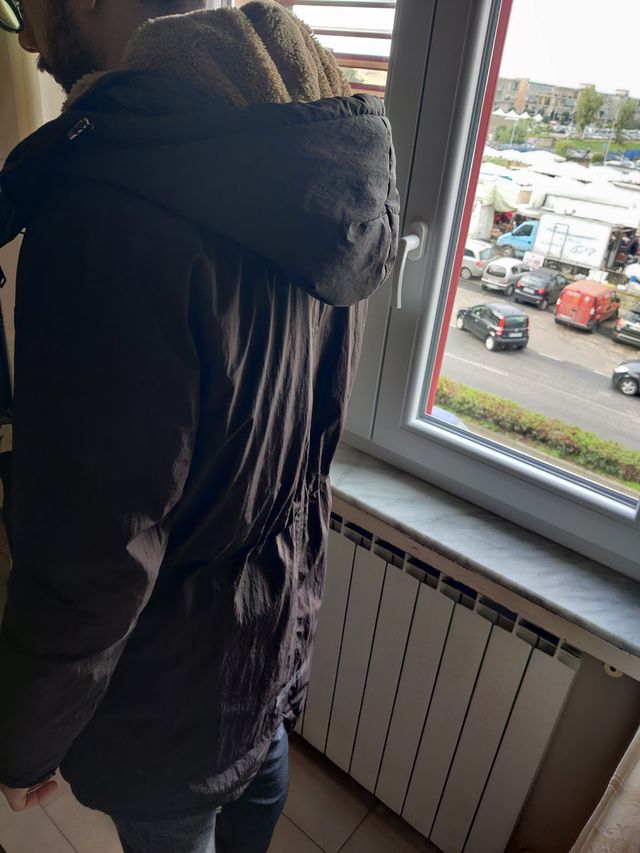 Parka cappotto giacca Rifle Nero