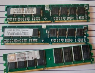 Memorias 1gb pc3200 DDR400 DDR1