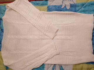 Jersey lana blanco ibicenco talla M