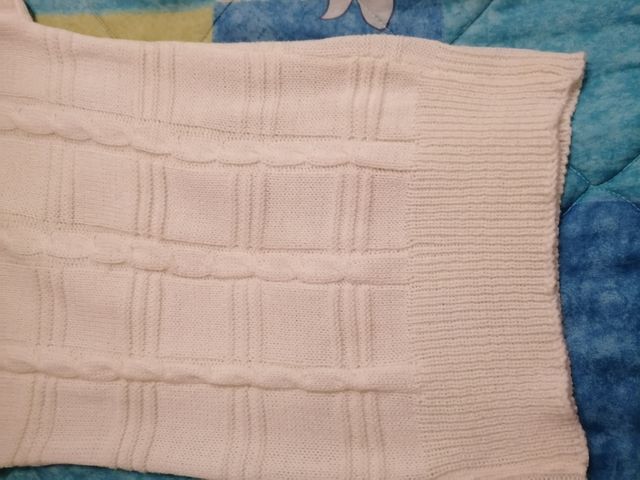 Jersey lana blanco ibicenco talla M