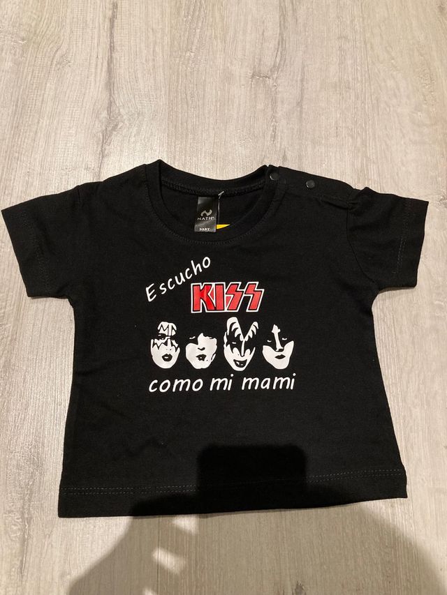 2 camisetas madre y bebé KISS 