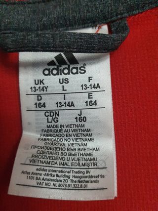 Sudadera Adidas Manchester United T. S (13/14Y)