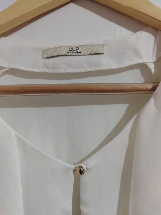 Camisa blanca de tirante ancho de CLP shop