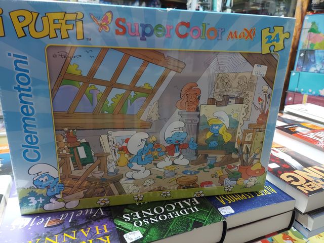 Puzzle pitufos color 24 piezas