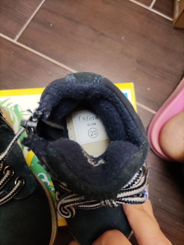 bota azul marino niño