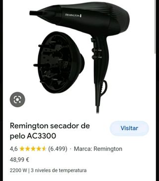 secador de pelo Remington