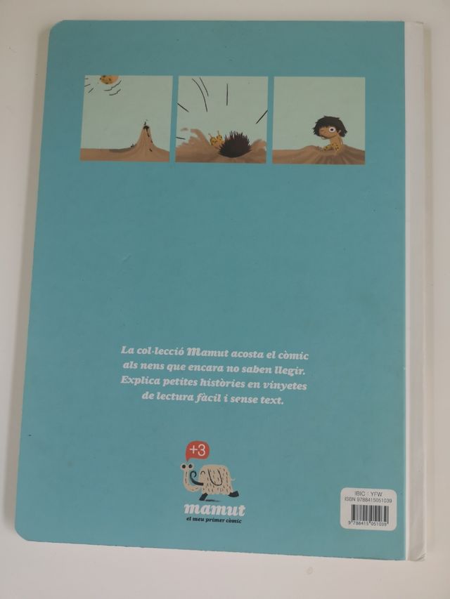 Em Dino i en Pau, a primeira história em quadrinhos. Llibre