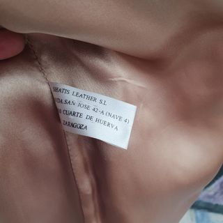 Chaqueta de ante.