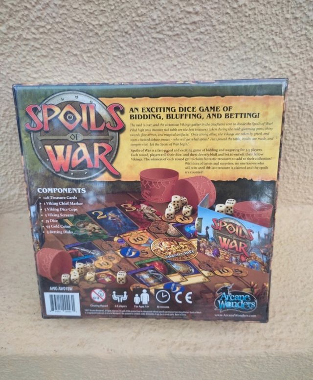 Juego de mesa Spoils of war. En inglés