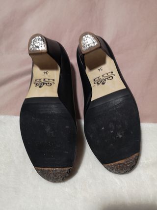 Zapato flamenco piel