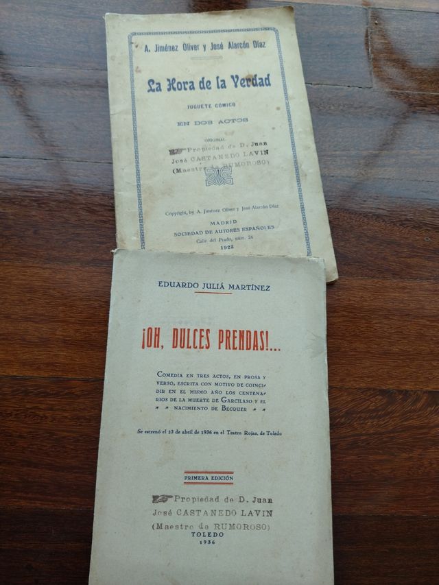 18 Libretos antiguos de Teatro