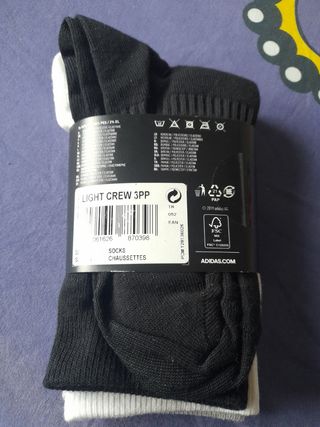 Pack 3 calcetines altos adidas 37/39