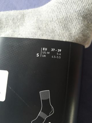 Pack 3 calcetines altos adidas 37/39