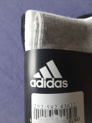 Pack 3 calcetines altos adidas 37/39