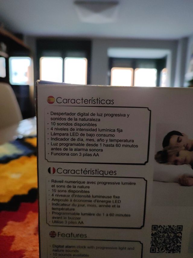 Despertador con función amanecer