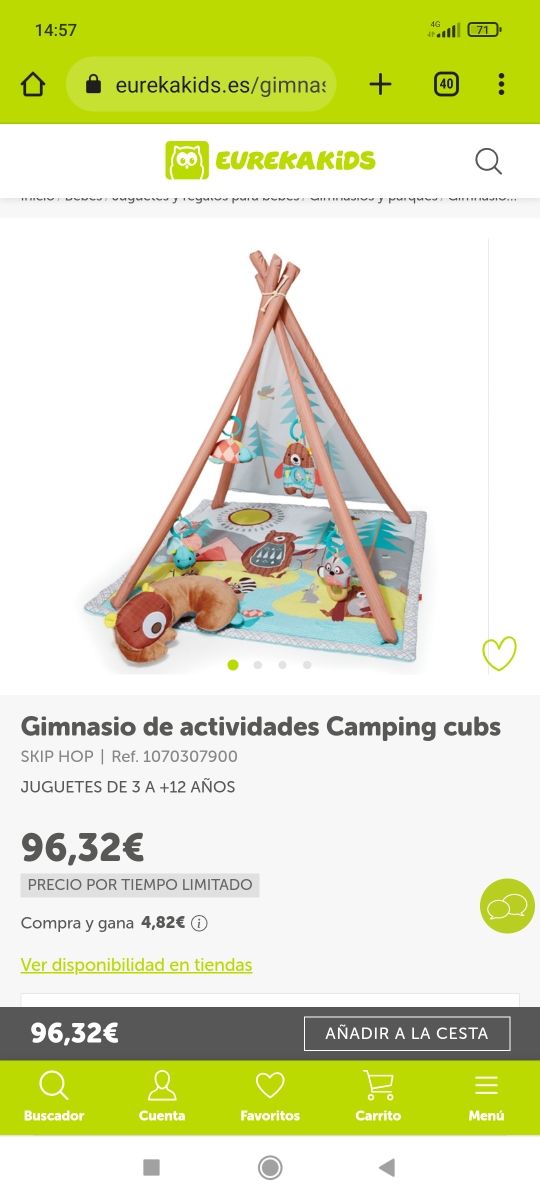 Manta de juegos estilo tipiarca skip hop