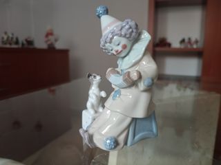 Pierrot con perrito y concertina Lladro