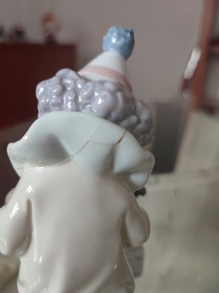 Pierrot con perrito y concertina Lladro