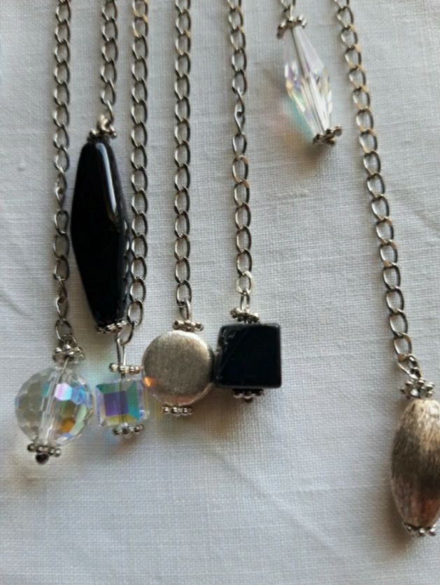 spille in argento con swaroski