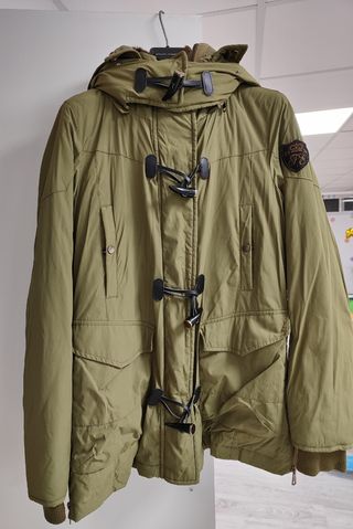 Parka Zara Verde Militar