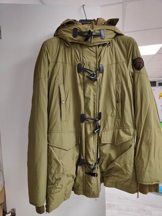Parka Zara Verde Militar