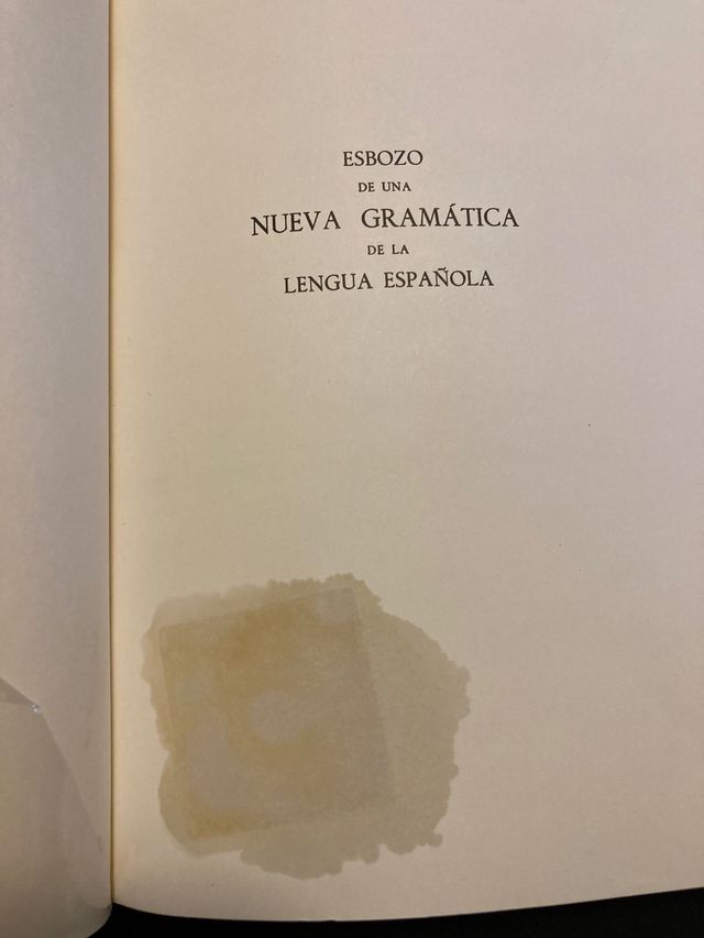 Esbozo de una nueva Gramática Española