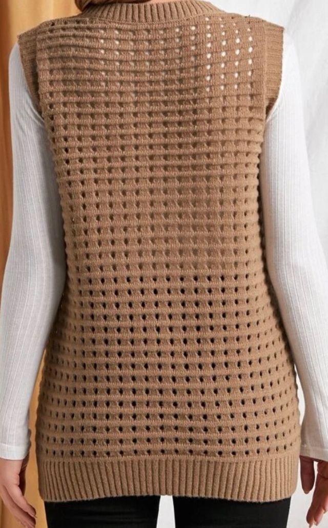 Chaleco de punto malla