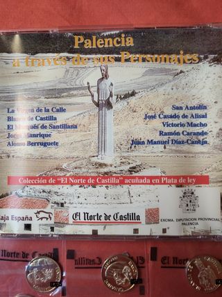 PALENCIA Y SUS PERSONAJES 10 MONEDAS PLATA 925 ml