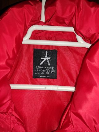 Cazadora acolchada roja!