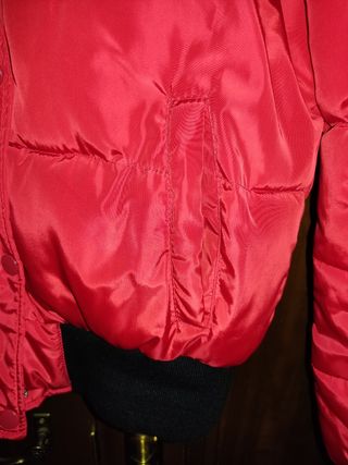 Cazadora acolchada roja!