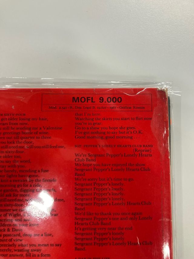 THE BEATLES. Rareza. Sgt. pepper. Mono. España.