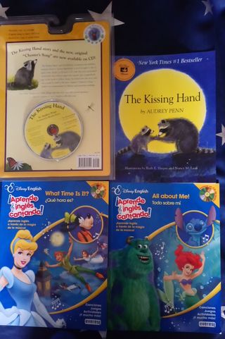 Libros de Disney English y un cuento en ingles